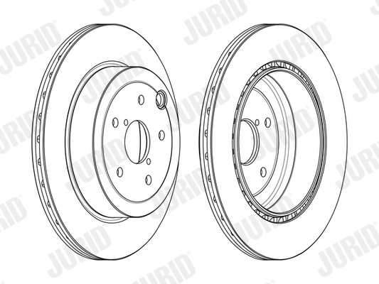 JURID Hátsó féktárcsa 563108JC_JURID