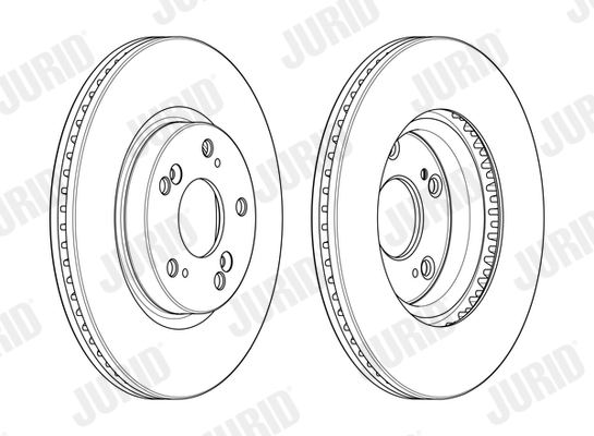 JURID Első féktárcsa 563127JC_JURID