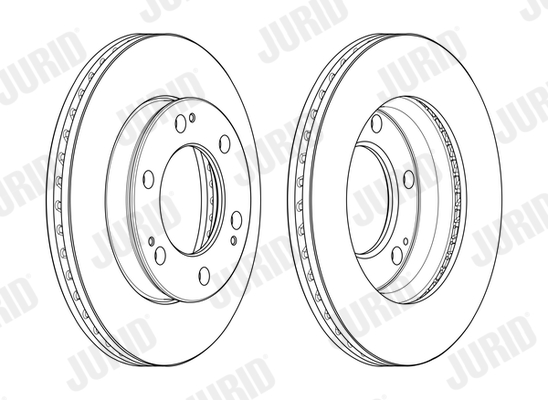 JURID Első féktárcsa 563148JC_JURID