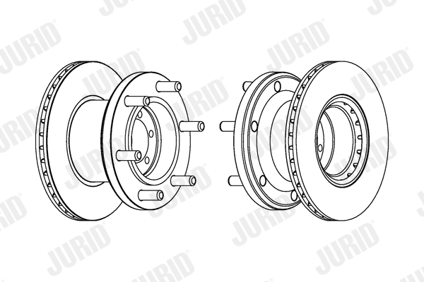 JURID Első féktárcsa 567124J_JURID