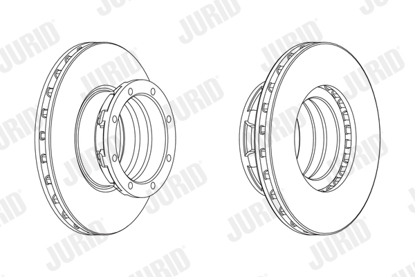 JURID Hátsó féktárcsa 567767J_JURID