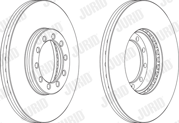 JURID Első féktárcsa 567948J_JURID