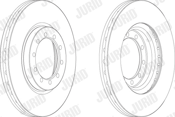 JURID Első féktárcsa 569102J_JURID