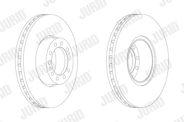 JURID Első féktárcsa 569113J_JURID
