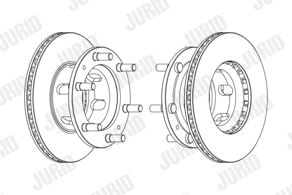 JURID Első féktárcsa 569124J_JURID