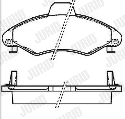 JURID Első fékbetét 571964J_JURID