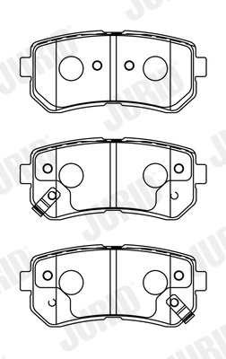 JURID Hátsó fékbetét 572604J_JURID