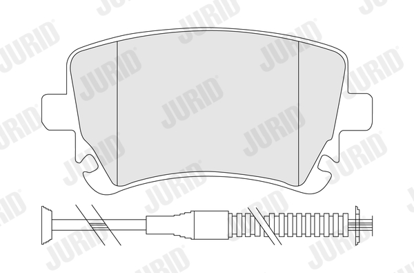 JURID Hátsó fékbetét 573225J_JURID