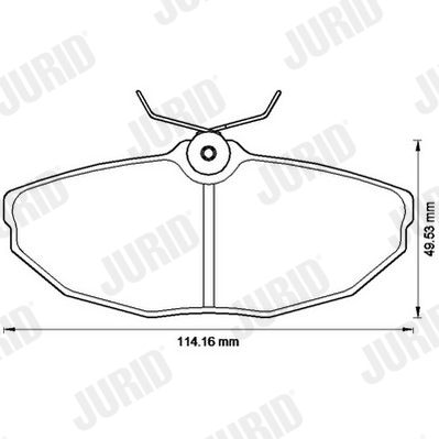 JURID Hátsó fékbetét 573237JC_JURID