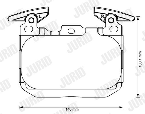 JURID Első fékbetét 573355JC_JURID