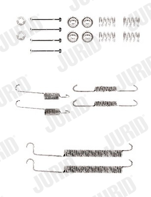 JURID Tartozékkészlet, fékpofa 771282J_JURID