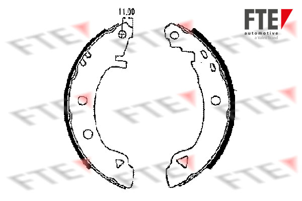 FTE Fékpofa 9100016_FTE