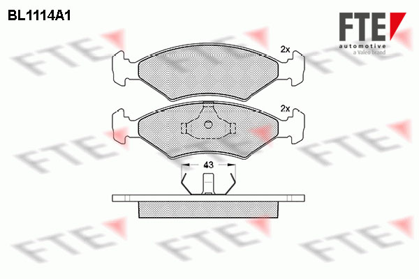 FTE Fékbetét, mind 9010030_FTE