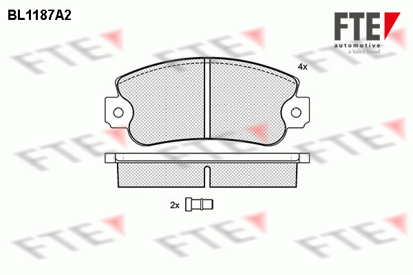 FTE Fékbetét, mind 9010050_FTE