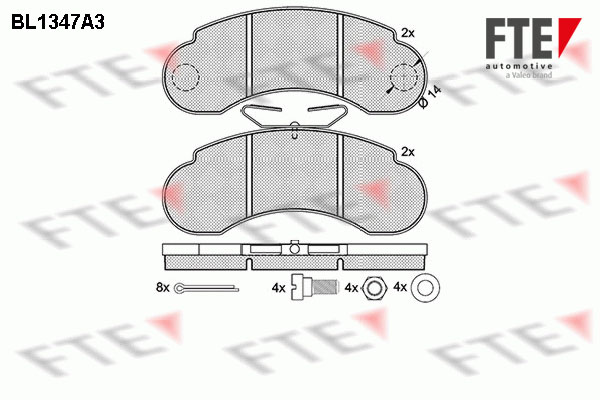 FTE Fékbetét, mind 9010134_FTE