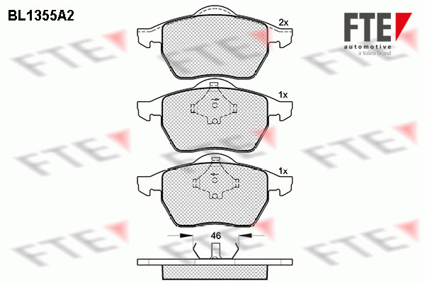 FTE Fékbetét, mind 9010136_FTE