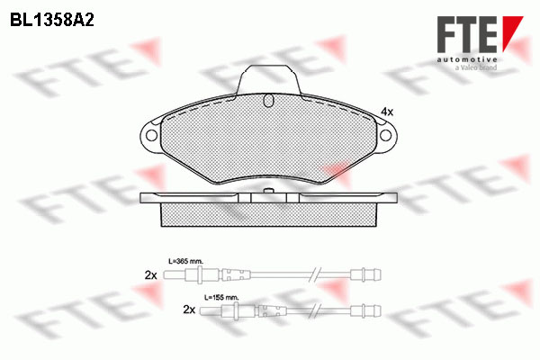 FTE Fékbetét, mind 9010138_FTE