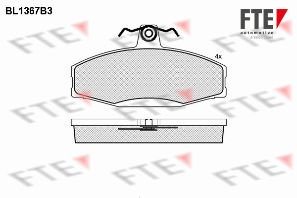 FTE Fékbetét, mind 9010145_FTE