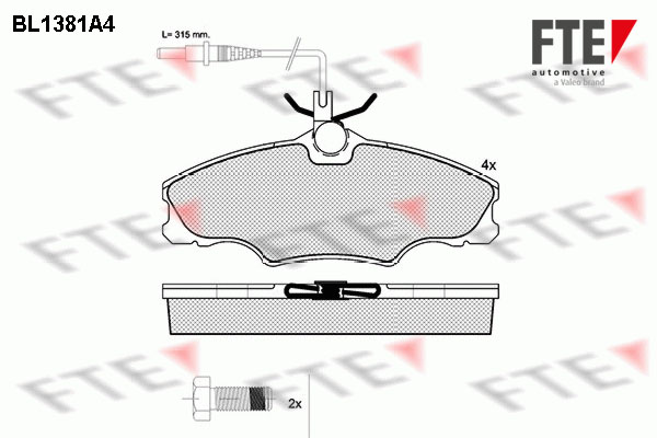 FTE Fékbetét, mind 9010155_FTE