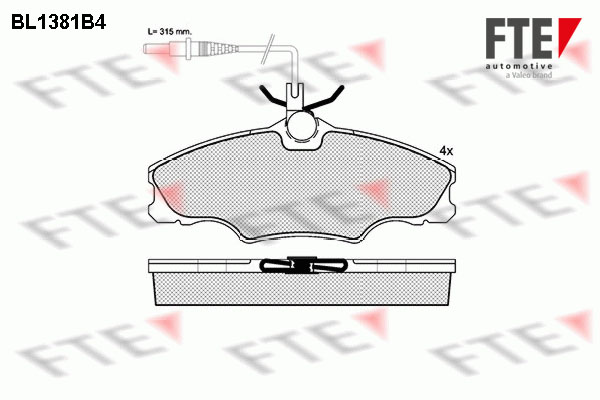 FTE Fékbetét, mind 9010156_FTE