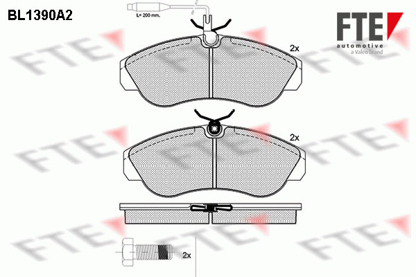 FTE Fékbetét, mind 9010162_FTE