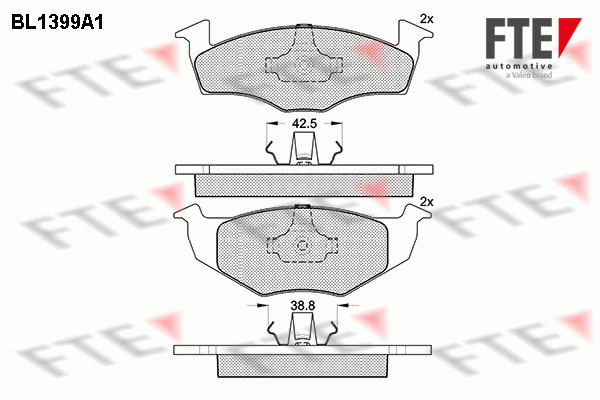 FTE Fékbetét, mind 9010171_FTE