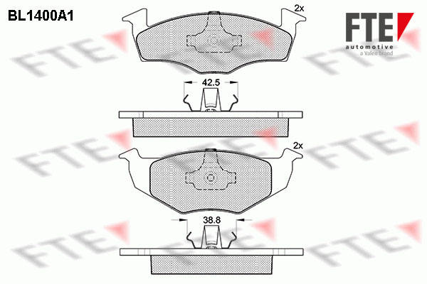 FTE Fékbetét, mind 9010173_FTE