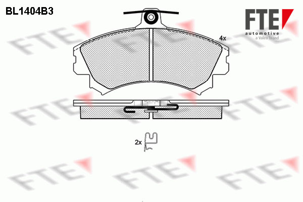 FTE Fékbetét, mind 9010177_FTE