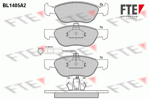 FTE Fékbetét, mind 9010178_FTE