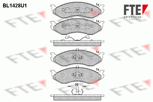 FTE Fékbetét, mind 9010186_FTE