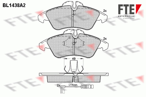 FTE Fékbetét, mind 9010187_FTE