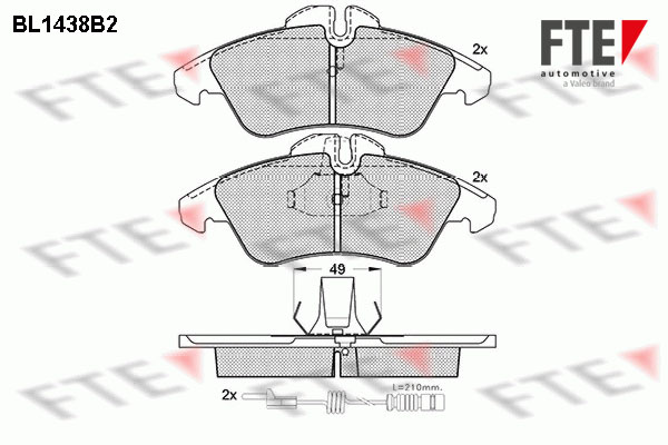 FTE Fékbetét, mind 9010188_FTE