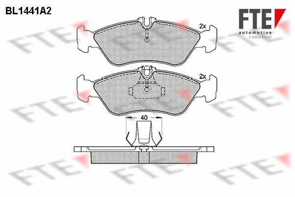 FTE Fékbetét, mind 9010193_FTE