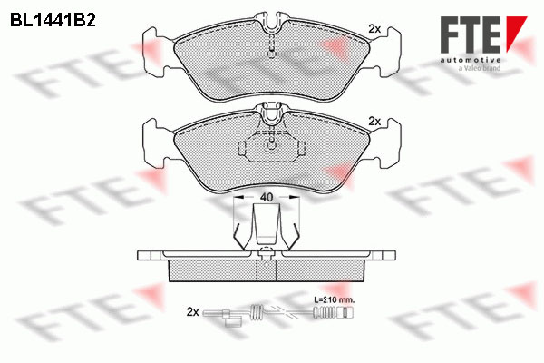 FTE Fékbetét, mind 9010194_FTE