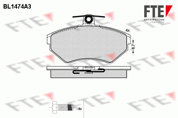 FTE Fékbetét, mind 9010200_FTE