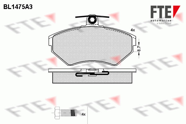 FTE Fékbetét, mind 9010202_FTE