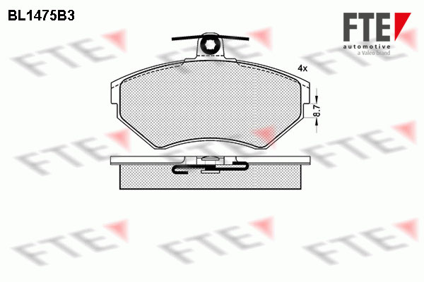 FTE Fékbetét, mind 9010204_FTE