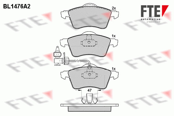 FTE Fékbetét, mind 9010206_FTE