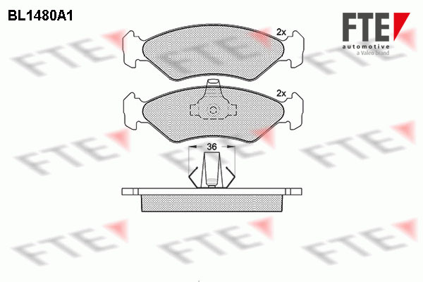 FTE Fékbetét, mind 9010209_FTE