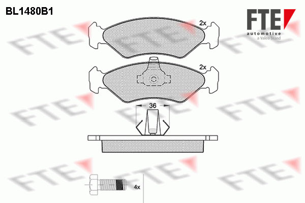 FTE Fékbetét, mind 9011032_FTE