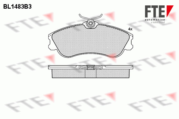 FTE Fékbetét, mind 9010215_FTE