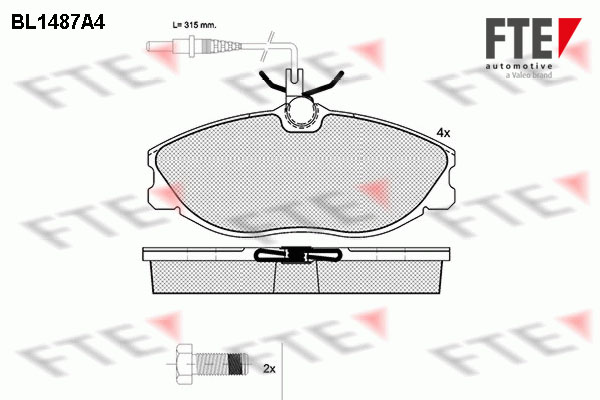 FTE Fékbetét, mind 9010219_FTE