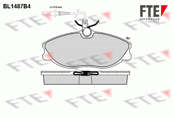 FTE Fékbetét, mind 9010220_FTE