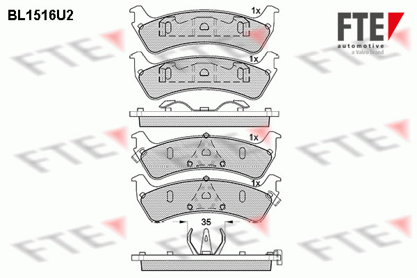 FTE Fékbetét, mind 9011064_FTE