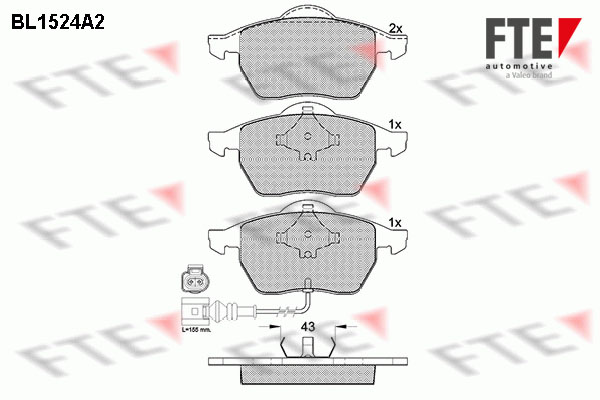 FTE Fékbetét, mind 9010231_FTE