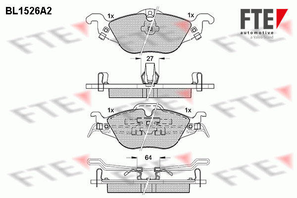 FTE Fékbetét, mind 9010233_FTE