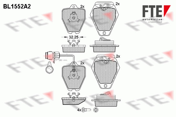 FTE Fékbetét, mind 9010241_FTE