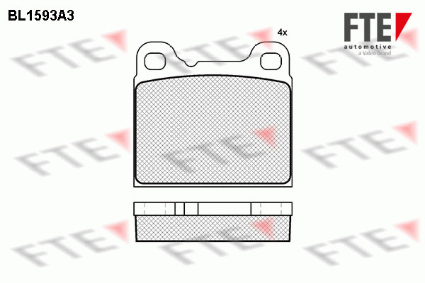 FTE Hátsó fékbetét 9010242_FTE