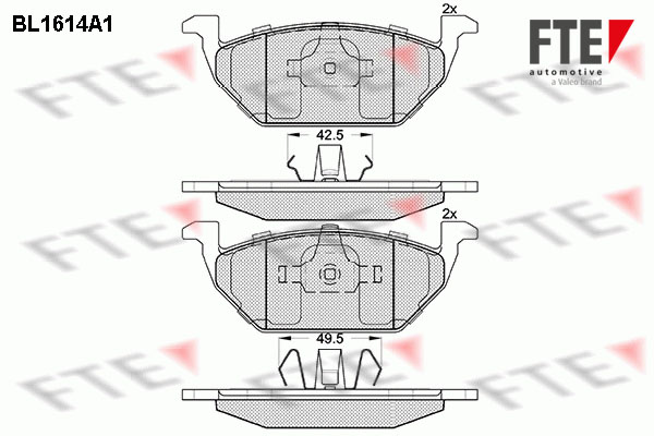 FTE Fékbetét, mind 9010249_FTE