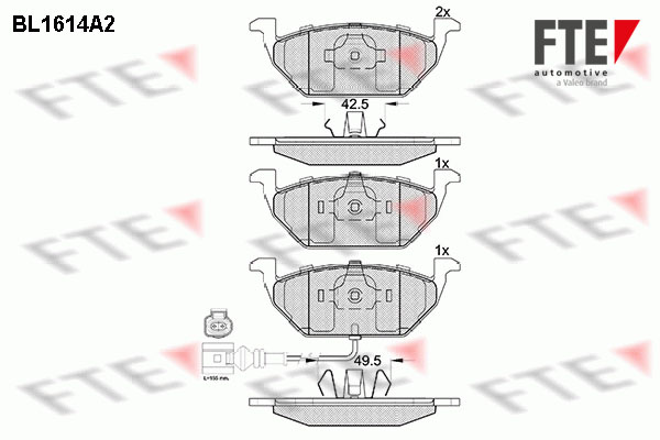 FTE Fékbetét, mind 9010250_FTE